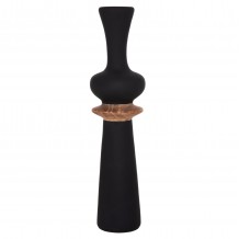 ΔΙΑΚΟΣΜΗΤΙΚΟ ΒΑΖΟ ΔΑΠΕΔΟΥ NEBULA HM4660 01L FIBER CEMENT ΜΑΥΡΟ--ΞΥΛΟ ΤΕΑΚ Φ45x172Υεκ c541664