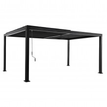 ΠΕΡΓΚΟΛΑ-ΚΙΟΣΚΙ ΜΕ ΚΙΝΟΥΜΕΝΕΣ ΠΕΡΣΙΔΕΣ FRANIO HM6610 01 ΑΛΟΥΜΙΝΙΟ ΜΑΥΡΟ 300x400x240Υεκ c541666