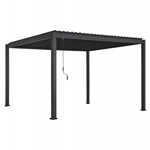 ΠΕΡΓΚΟΛΑ-ΚΙΟΣΚΙ ΜΕ ΜΕΤΑΛ ΠΕΡΣΙΔΕΣ DOMECIL HM6612 01 ΑΛΟΥΜΙΝΙΟ ΜΑΥΡΟ 300x400x240Υεκ c541668