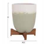 ΓΛΑΣΤΡΕΣ ΣΕΤ 2ΤΜΧ SEON HM4686 09 TERRACOTTA ΣΕ ΛΕΥΚΟ ΠΡΑΣΙΝΟ--TEAK ΒΑΣΗ c541718