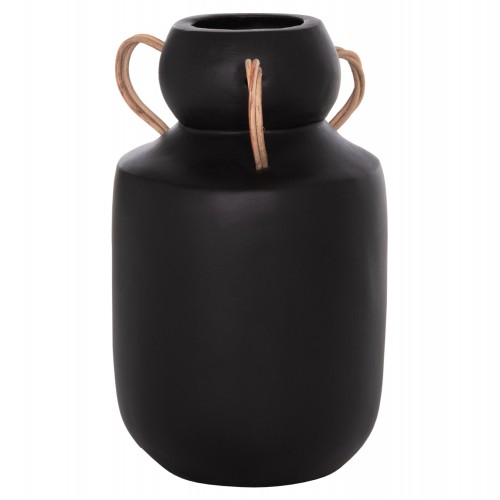 ΔΙΑΚΟΣΜΗΤΙΚΟ ΒΑΖΟ MIBO HM4688 01M ΤΕΡΑΚΟΤΑ ΜΑΥΡH--ΧΕΡΟΥΛΙΑ ΦΥΣΙΚΟ RATTAN Φ16 5x26Υεκ c541719