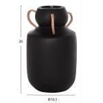 ΔΙΑΚΟΣΜΗΤΙΚΟ ΒΑΖΟ MIBO HM4688 01M ΤΕΡΑΚΟΤΑ ΜΑΥΡH--ΧΕΡΟΥΛΙΑ ΦΥΣΙΚΟ RATTAN Φ16 5x26Υεκ c541719