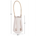 ΕΠΙΤΡΑΠΕΖΙΟ ΦΑΝΑΡΙ ERANTYL HM4696 02L ΛΕΥΚΟ FIBER CEMENT ΧΕΡΟΥΛΙ RATTAN Φ17x27Yεκ c541725