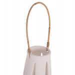 ΕΠΙΤΡΑΠΕΖΙΟ ΦΑΝΑΡΙ ERANTYL HM4696 02L ΛΕΥΚΟ FIBER CEMENT ΧΕΡΟΥΛΙ RATTAN Φ17x27Yεκ c541725