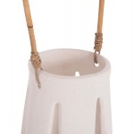 ΕΠΙΤΡΑΠΕΖΙΟ ΦΑΝΑΡΙ ERANTYL HM4696 02L ΛΕΥΚΟ FIBER CEMENT ΧΕΡΟΥΛΙ RATTAN Φ17x27Yεκ c541725