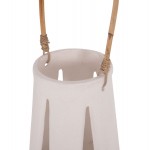 ΕΠΙΤΡΑΠΕΖΙΟ ΦΑΝΑΡΙ ERANTYL HM4696 02L ΛΕΥΚΟ FIBER CEMENT ΧΕΡΟΥΛΙ RATTAN Φ17x27Yεκ c541725