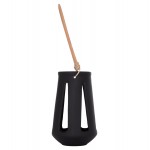 ΕΠΙΤΡΑΠΕΖΙΟ ΦΑΝΑΡΙ ERANTYL HM4696 01L ΜΑΥΡΟ FIBER CEMENT ΧΕΡΟΥΛΙ RATTAN Φ17x27Yεκ c541726