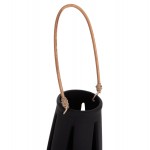 ΕΠΙΤΡΑΠΕΖΙΟ ΦΑΝΑΡΙ ERANTYL HM4696 01L ΜΑΥΡΟ FIBER CEMENT ΧΕΡΟΥΛΙ RATTAN Φ17x27Yεκ c541726