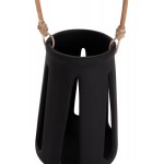 ΕΠΙΤΡΑΠΕΖΙΟ ΦΑΝΑΡΙ ERANTYL HM4696 01L ΜΑΥΡΟ FIBER CEMENT ΧΕΡΟΥΛΙ RATTAN Φ17x27Yεκ c541726