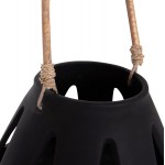 ΕΠΙΤΡΑΠΕΖΙΟ ΦΑΝΑΡΙ ERANTYL HM4696 01S ΜΑΥΡΟ FIBER CEMENT ΧΕΡΟΥΛΙ RATTAN Φ25x17Yεκ c541727