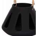 ΕΠΙΤΡΑΠΕΖΙΟ ΦΑΝΑΡΙ ERANTYL HM4696 01S ΜΑΥΡΟ FIBER CEMENT ΧΕΡΟΥΛΙ RATTAN Φ25x17Yεκ c541727