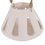 ΕΠΙΤΡΑΠΕΖΙΟ ΦΑΝΑΡΙ ERANTYL HM4696 02S ΛΕΥΚΟ FIBER CEMENT ΧΕΡΟΥΛΙ RATTAN Φ25x17Yεκ c541728