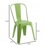 RELIX PP Καρέκλα Στοιβαζόμενη PP Απόχρωση Lime c541741