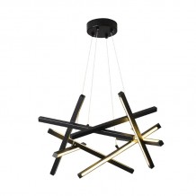 Φωτιστικό οροφής Luminis pakoworld led μέταλλο μαύρο 85x85x40εκ c541750
