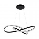 Φωτιστικό οροφής Artisun pakoworld led μέταλλο μαύρο Φ56x100εκ c541754