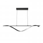 Φωτιστικό οροφής Infinity pakoworld led μέταλλο μαύρο 120x12x150εκ c541755