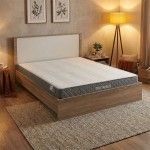Κρεβάτι με στρώμα Athos-Dreamer pakoworld sonoma-λευκό 160x200εκ c541761