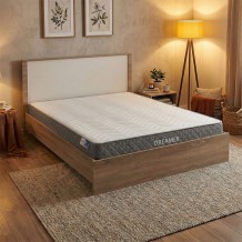 Κρεβάτι με στρώμα Athos-Dreamer pakoworld sonoma-λευκό 160x200εκ c541761