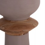 ΔΙΑΚΟΣΜΗΤΙΚΟ ΒΑΖΟ ΔΑΠΕΔΟΥ NEBULA HM4660 05L FIBER CEMENT TAUPE--ΞΥΛΟ ΤΕΑΚ Φ45x172Υεκ c541778