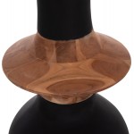 ΔΙΑΚΟΣΜΗΤΙΚΟ ΒΑΖΟ ΔΑΠΕΔΟΥ NEBULA HM4660 01M FIBER CEMENT ΜΑΥΡΟ--ΞΥΛΟ ΤΕΑΚ Φ45x148Υεκ c541779