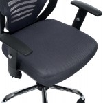 ΚΑΡΕΚΛΑ ΓΡΑΦΕΙΟΥ BRIEF HM1206 02 ΓΚΡΙ MESH--ΒΑΣΗ ΧΡΩΜΙΟΥ 63x64x122Υεκ c541786