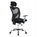 ΚΑΡΕΚΛΑ ΓΡΑΦΕΙΟΥ CUORE HM1207 01 ΜΑΥΡΟΣ ΣΚΕΛΕΤΟΣ-ΜΑΥΡΟ MESH 63x61x125Υεκ c541787