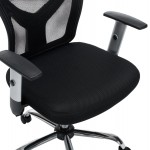 ΚΑΡΕΚΛΑ ΓΡΑΦΕΙΟΥ CUORE HM1207 01 ΜΑΥΡΟΣ ΣΚΕΛΕΤΟΣ-ΜΑΥΡΟ MESH 63x61x125Υεκ c541787