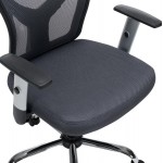 ΚΑΡΕΚΛΑ ΓΡΑΦΕΙΟΥ CUORE HM1207 02 ΜΑΥΡΟΣ ΣΚΕΛΕΤΟΣ-ΓΚΡΙ MESH 63x61x125Υεκ c541788