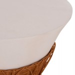 ΤΡΑΠΕΖΙ ΣΑΛΟΝΙΟΥ PERRAL HM18164 02L FIBER CEMENT ΛΕΥΚΟ-ΦΥΣΙΚΟ RATTAN--Φ55x45Υεκ c541808