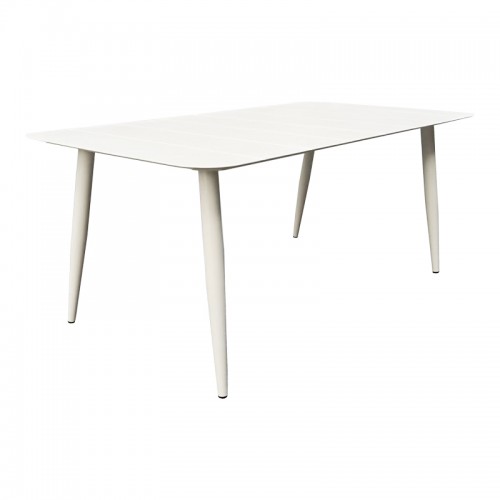 Τραπέζι Vista pakoworld αλουμίνιο σε λευκη απόχρωση 150x80x72εκ c541837