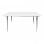 Τραπέζι Vista pakoworld αλουμίνιο σε λευκη απόχρωση 150x80x72εκ c541837