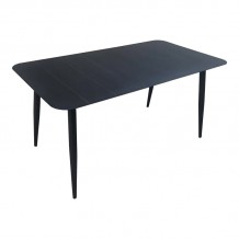 Τραπέζι Vista pakoworld αλουμίνιο σε μαύρη απόχρωση 150x80x72εκ c541838