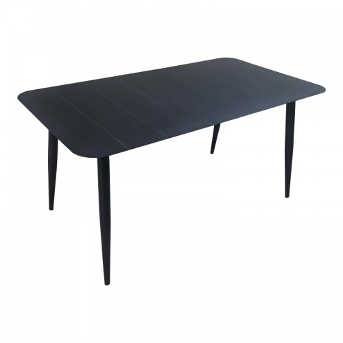 Τραπέζι Vista pakoworld αλουμίνιο σε μαύρη απόχρωση 150x80x72εκ c541838
