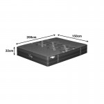 Στρώμα Resty pakoworld pocket spring μονής όψης με ενσωματωμένο ανώστρωμα 32cm 150x200εκ c541848