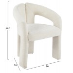 ΠΟΛΥΘΡΟΝΑ ΤΡΑΠΕΖΑΡΙΑΣ NEZA HM18362 02 ΕΚΡΟΥ ΥΦΑΣΜΑ 64x50x76 5Υ εκ SET 2τμχ c541866