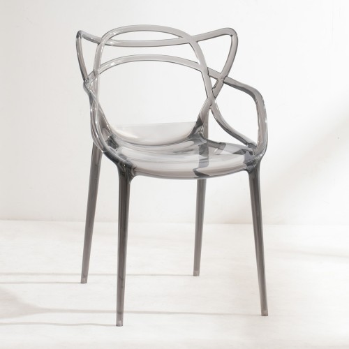 CHLOE ΚΑΡΕΚΛΑ ΔΙΑΦΑΝΟ ΜΑΥΡΟ 54 5x55 5x83cm SET 4τμχ c541877