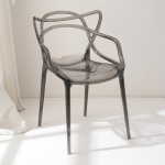 CHLOE ΚΑΡΕΚΛΑ ΔΙΑΦΑΝΟ ΜΑΥΡΟ 54 5x55 5x83cm SET 4τμχ c541877