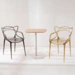 CHLOE ΚΑΡΕΚΛΑ ΔΙΑΦΑΝΟ ΜΑΥΡΟ 54 5x55 5x83cm SET 4τμχ c541877