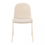 PADDED ΚΑΡΕΚΛΑ OFF WHITE 54x51x85cm SET 4τμχ c541884