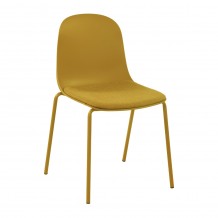 PADDED ΚΑΡΕΚΛΑ ΜΟΥΣΤΑΡΔΙ 54x51x85cm SET 4τμχ c541886