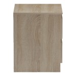 Κομοδίνο Verena pakoworld sonoma-ανθρακί 40x40x50εκ c541947