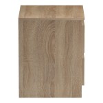 Κομοδίνο Verena pakoworld sonoma-λευκό 40x40x50εκ c541948