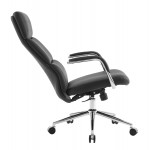 ΚΑΡΕΚΛΑ ΓΡΑΦΕΙΟΥ MEITE HM18353 01 ΜΑΥΡΟ PU ΔΕΡΜΑ--ΒΑΣΗ ΧΡΩΜΙΟΥ 66x71x127Υεκ c541966