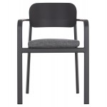 ΠΟΛΥΘΡΟΝΑ ΤΡΑΠΕΖΑΡΙΑΣ ELARA HM6414 01 ΓΚΡΙ ΑΛΟΥΜΙΝΙΟ-OLEFIN--ΞΥΛΟ TEAK 56x62x78Υεκ c541970