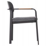 ΠΟΛΥΘΡΟΝΑ ΤΡΑΠΕΖΑΡΙΑΣ ELARA HM6414 01 ΓΚΡΙ ΑΛΟΥΜΙΝΙΟ-OLEFIN--ΞΥΛΟ TEAK 56x62x78Υεκ c541970