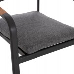 ΠΟΛΥΘΡΟΝΑ ΤΡΑΠΕΖΑΡΙΑΣ ELARA HM6414 01 ΓΚΡΙ ΑΛΟΥΜΙΝΙΟ-OLEFIN--ΞΥΛΟ TEAK 56x62x78Υεκ c541970