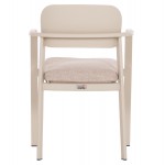 ΠΟΛΥΘΡΟΝΑ ΤΡΑΠΕΖΑΡΙΑΣ ELARA HM6414 05 ΜΠΕΖ ΑΛΟΥΜΙΝΙΟ-OLEFIN--ΞΥΛΟ TEAK 56x62x78Υεκ c541971