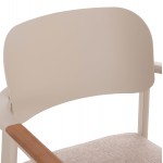 ΠΟΛΥΘΡΟΝΑ ΤΡΑΠΕΖΑΡΙΑΣ ELARA HM6414 05 ΜΠΕΖ ΑΛΟΥΜΙΝΙΟ-OLEFIN--ΞΥΛΟ TEAK 56x62x78Υεκ c541971