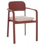 ΠΟΛΥΘΡΟΝΑ ΤΡΑΠΕΖΑΡΙΑΣ ELARA HM6414 07 ΚΕΡΑΜΙΔΙ ΑΛΟΥΜΙΝΙΟ-ΜΠΕΖ OLEFIN--TEAK 56x62x78Υεκ c541973