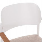 ΠΟΛΥΘΡΟΝΑ ΤΡΑΠΕΖΑΡΙΑΣ ELARA HM6414 02 ΛΕΥΚΟ ΑΛΟΥΜΙΝΙΟ-ΜΠΕΖ OLEFIN--TEAK 56x62x78Υεκ c541974